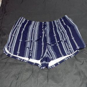 Shein knit waist Geo Print shorts